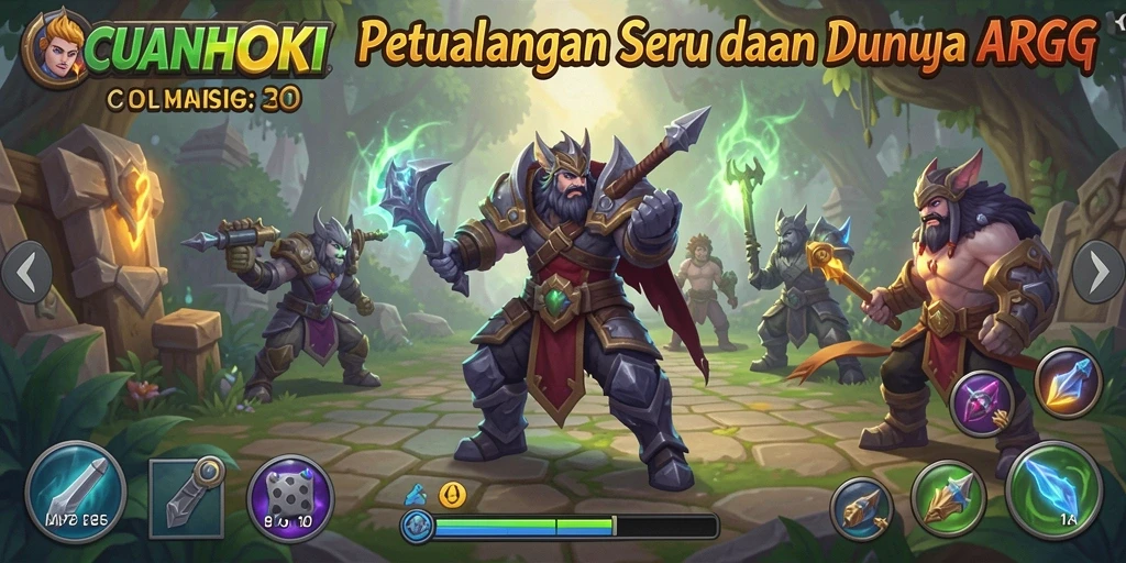 Tampilan gameplay CUANHOKI yang menegangkan dan penuh aksi.