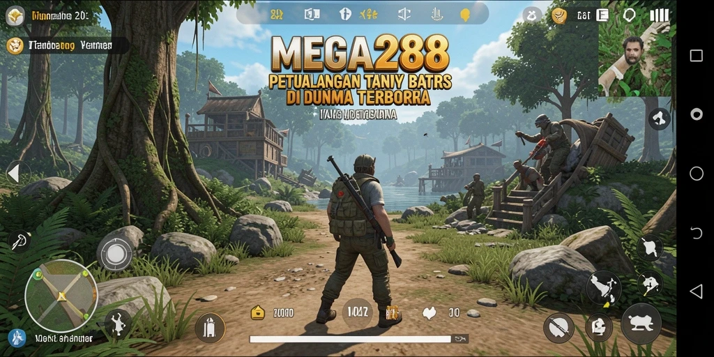 Screenshot gameplay MEGA288 menampilkan petualangan di dunia terbuka yang menakjubkan.