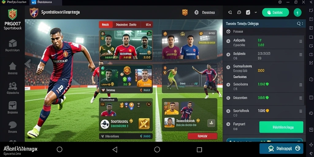 Tampilan gameplay menarik PRG007 dengan fitur taruhan olahraga.