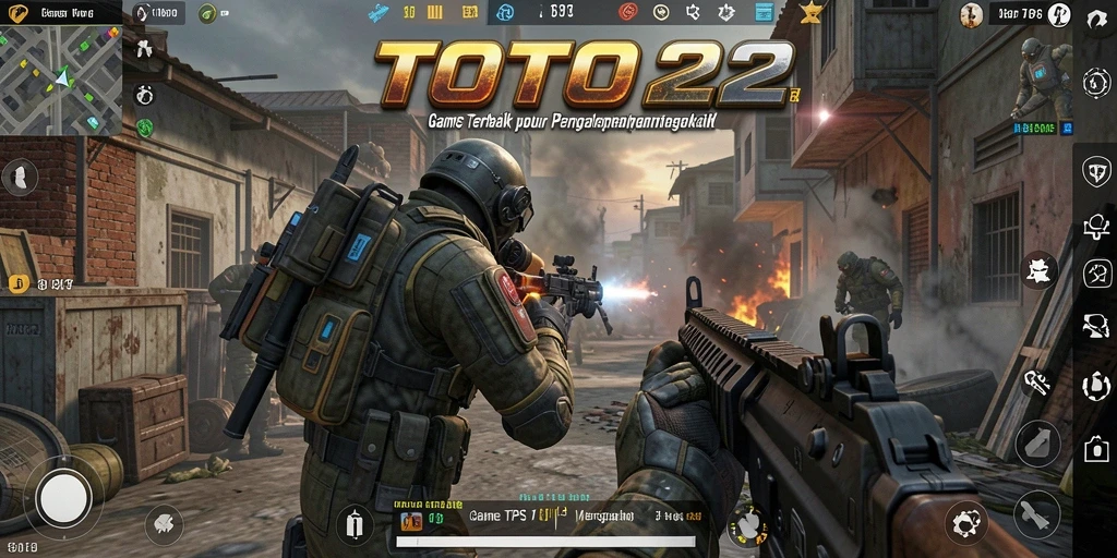 Tampilan gameplay epik dari TOTO22 dengan aksi TPS yang mendebarkan.